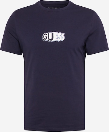 GUESS Shirt 'TREEDY' in Blue: front