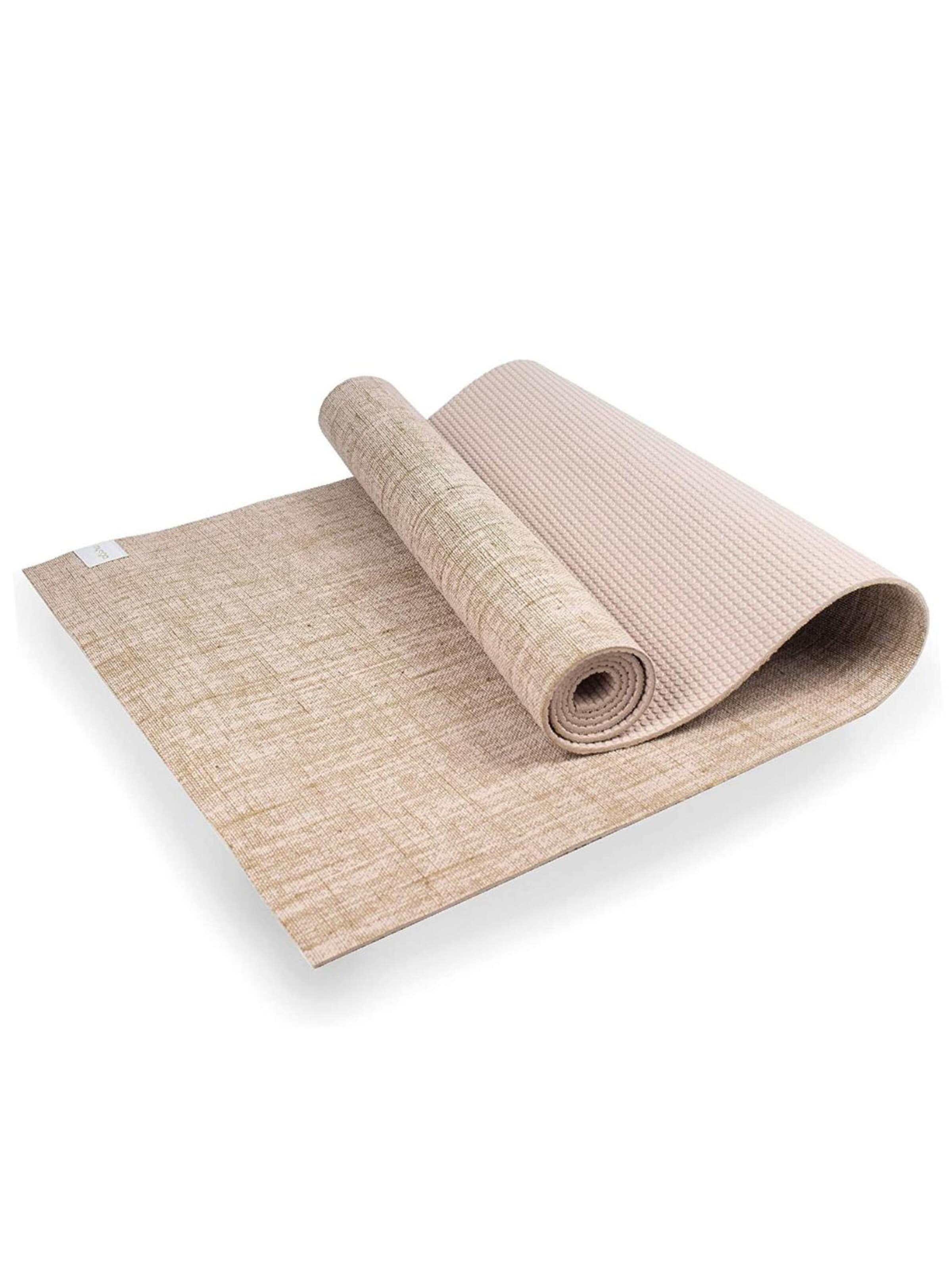 myga Fitness Equipment 'Jute Yogamatte' in Beige: front