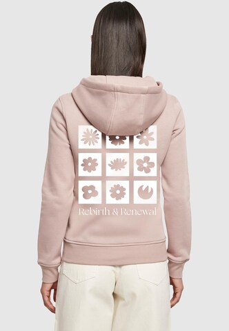 Sweat-shirt 'Rebirth And Renewal' Merchcode en rose : devant