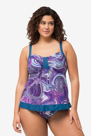 Ulla Popken Bralette Tankini in Purple: front