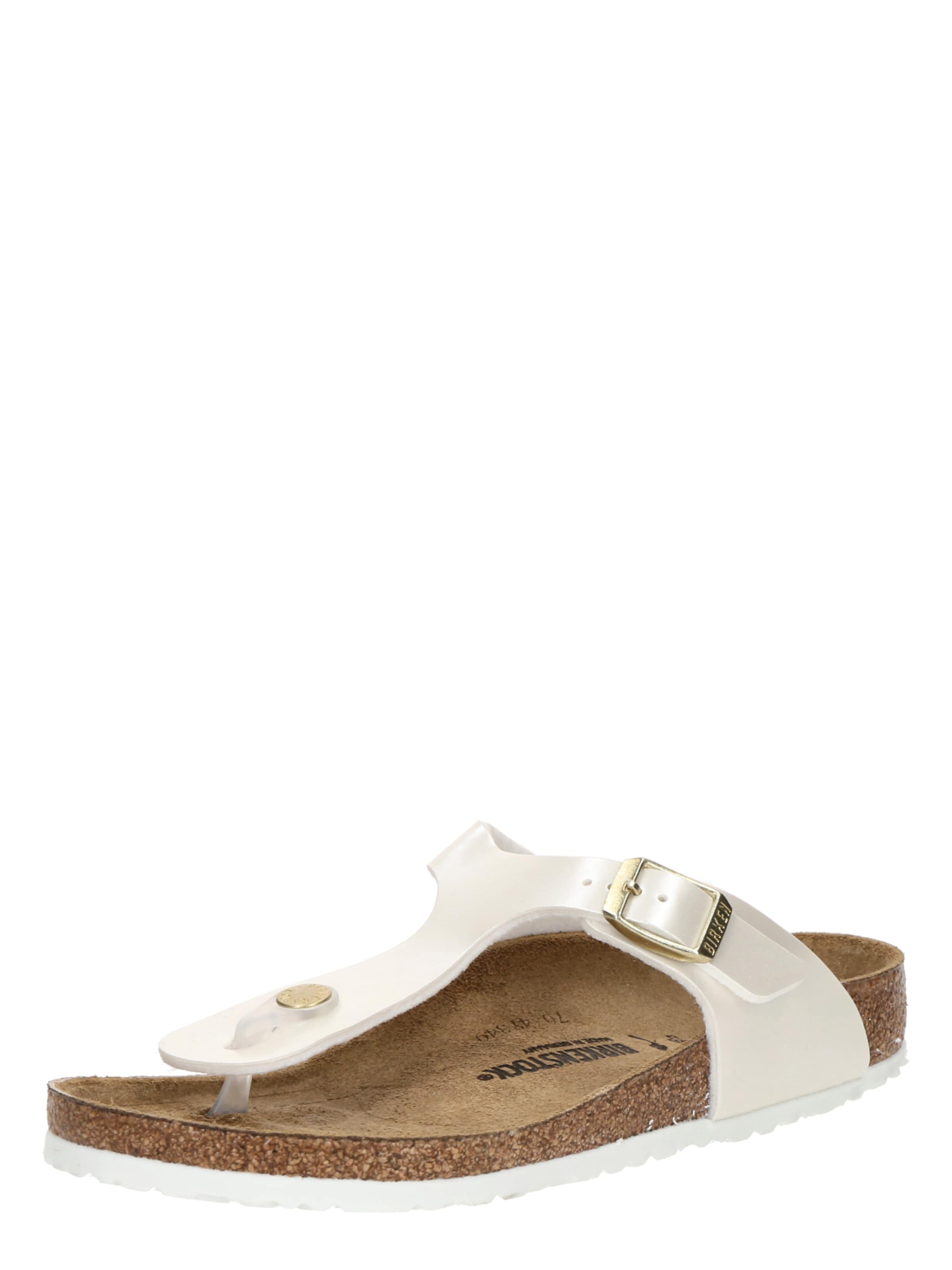 BIRKENSTOCK Åbne sko 'Gizeh' i hvid: forside