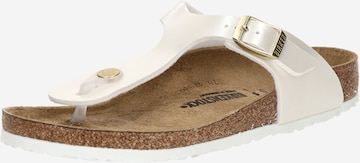 BIRKENSTOCK Öppna skor 'Gizeh' i vit: framsida