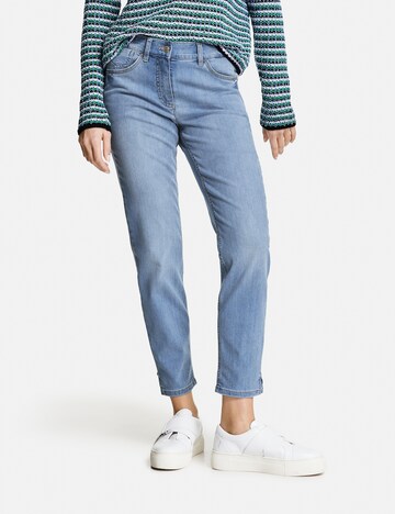 GERRY WEBER Slimfit Jeans in Blauw: voorkant