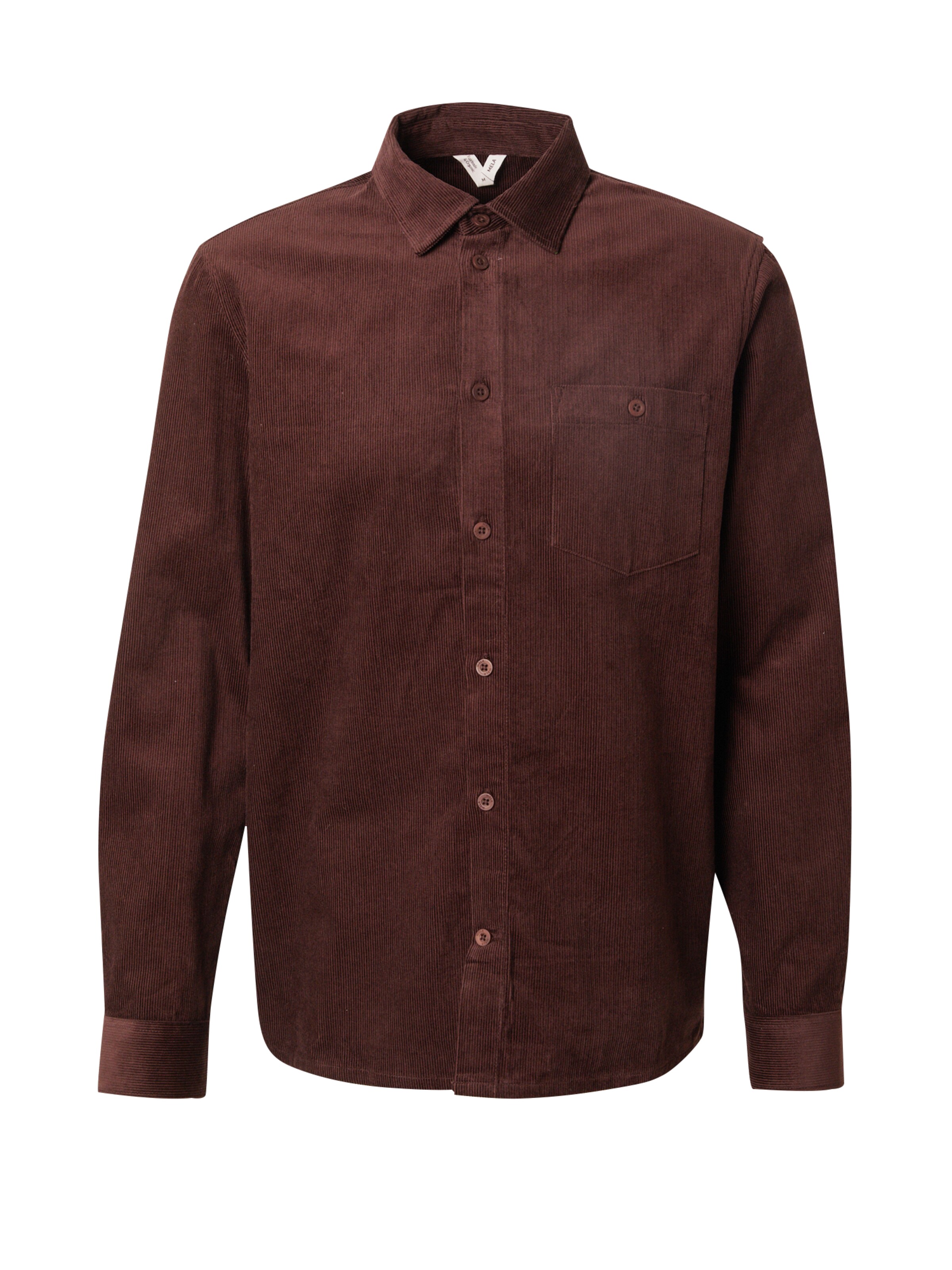 MELA Regular fit Button Up Shirt 'NIMIT' in Brown: front