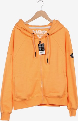 alife & kickin Sweatshirt & Zip-Up Hoodie in XL in Orange: front