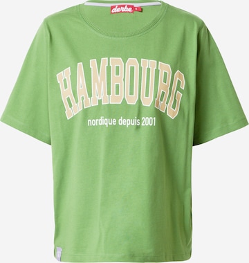 Derbe T-Shirt 'Hambourg' in Grün: predná strana