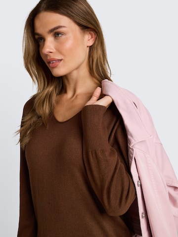 TOM TAILOR Pullover in Braun