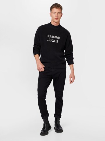 Calvin Klein Jeans Svetr – černá