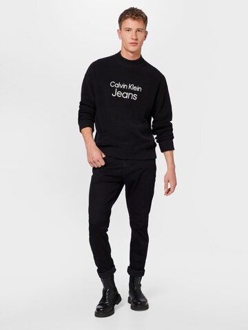 Calvin Klein Jeans Pullover in Schwarz