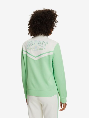 ESPRIT Athletic Zip-Up Hoodie in Green