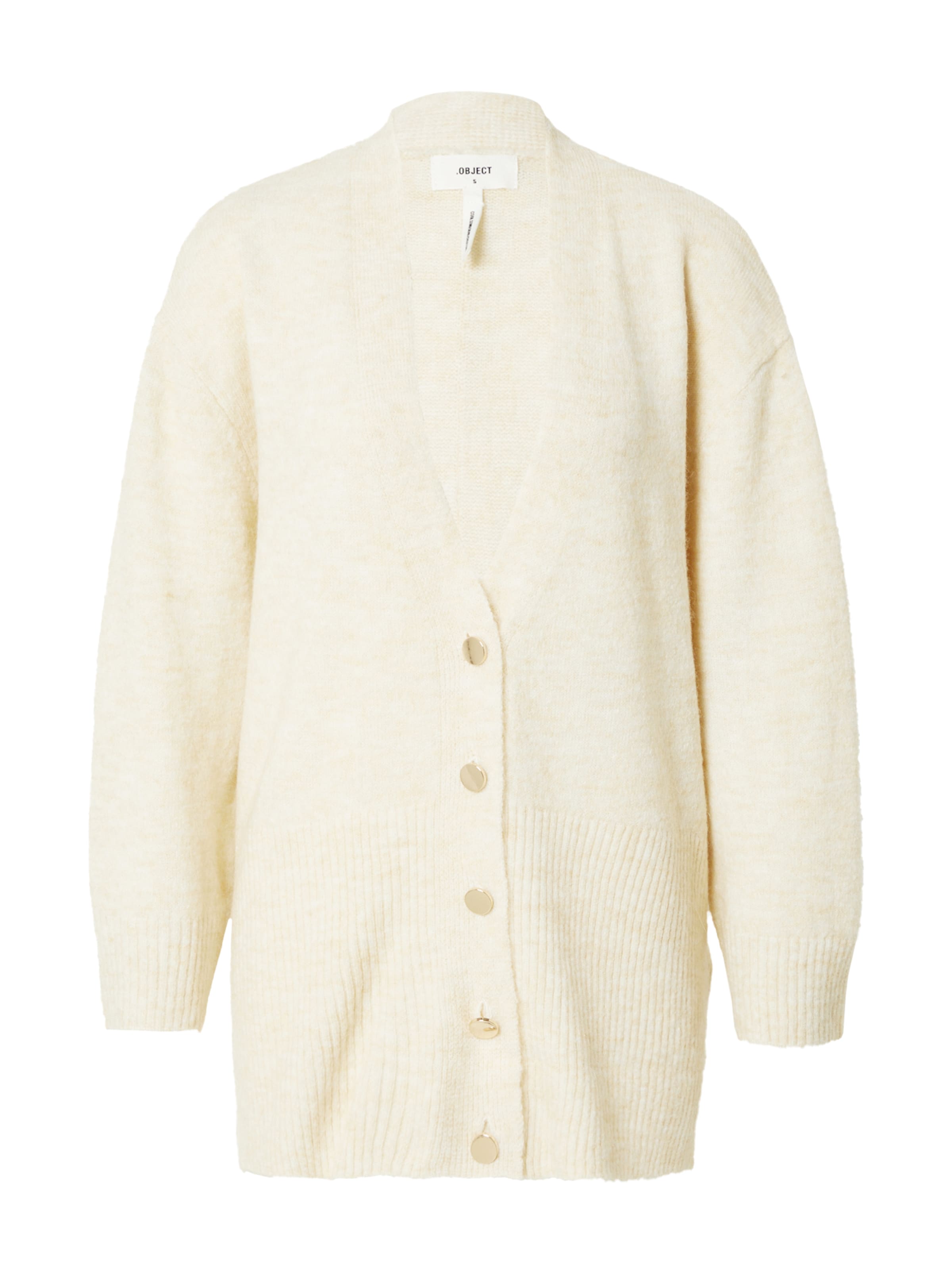 OBJECT Strickjacke 'ABBIE' in Beige: Vorderseite