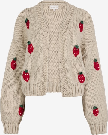 Cardigan ' ' Apricot en gris : devant