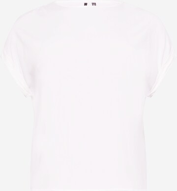 Vero Moda Curve T-shirt 'Bicca' i vit: framsida