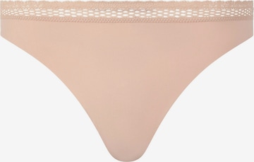 Chantelle String 'Cozy Chic' in Beige: voorkant