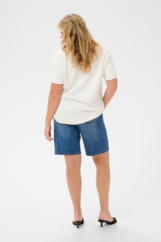 KAFFE CURVE - Camiseta 'KCAnnia' en blanco