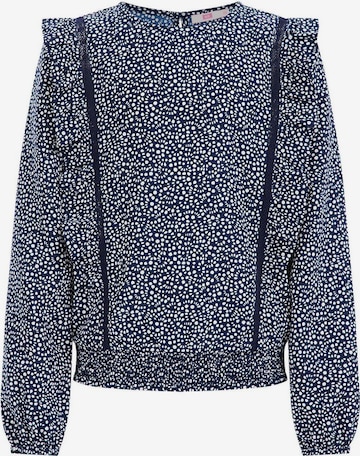 WE Fashion Blouse in Blauw: voorkant