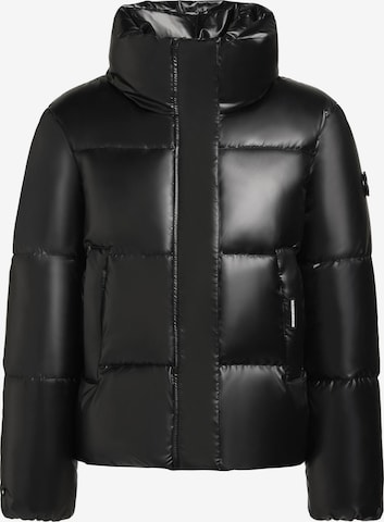 khujo Winterjacke 'Rinja Shiny' in Schwarz: Vorderseite