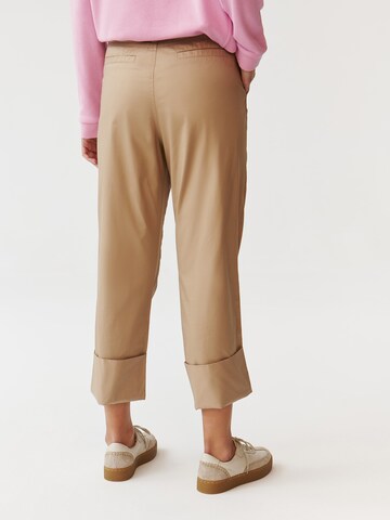 TATUUM Regular Pleat-Front Pants 'Erto' in Beige