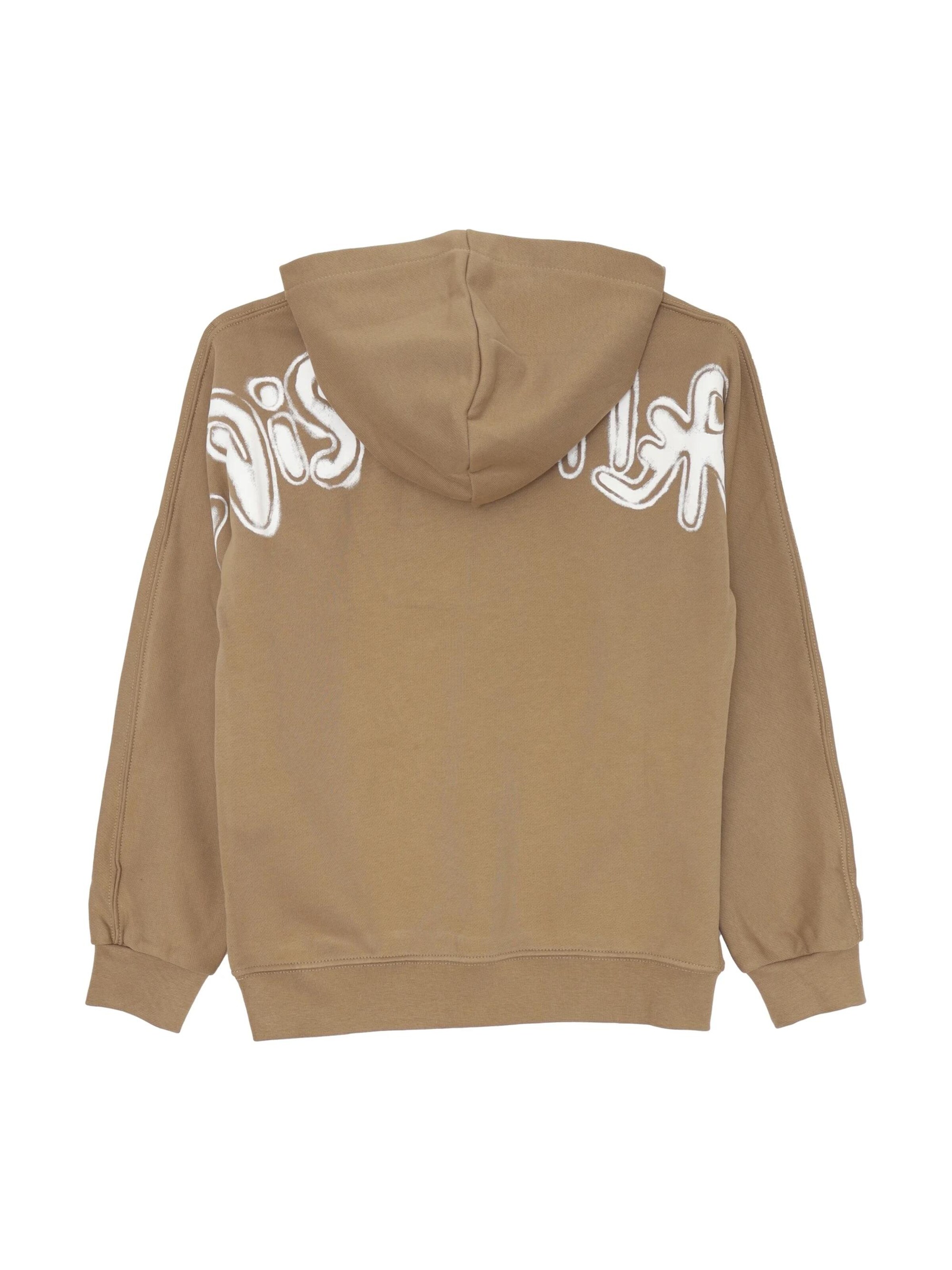 DISCLAIMER Sweatshirt 'BackHood' in Beige