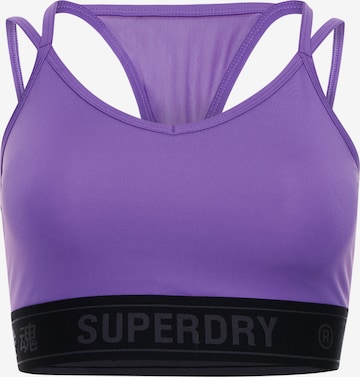 Superdry Sports Bra in Purple: front