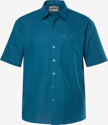 STHUGE Regular fit Button Up Shirt in Blue: front