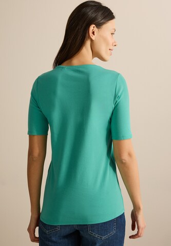 CECIL Basic V-Neck T-Shirt in Grün