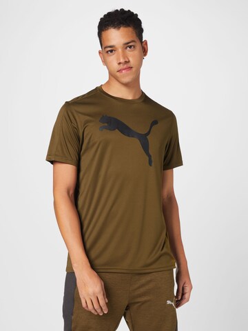 T-Shirt fonctionnel PUMA en vert : devant