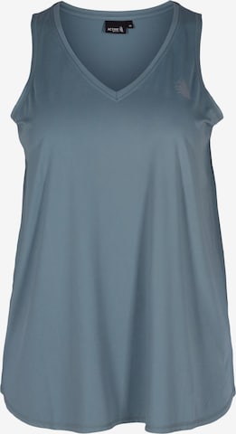 Active by Zizzi Sports top 'Abasic' in Blue: front