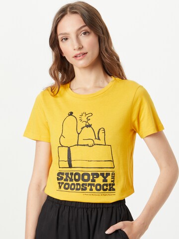 OVS Shirt 'SNOOPY' in Yellow: front