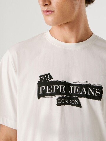 Pepe Jeans T-shirt i vit