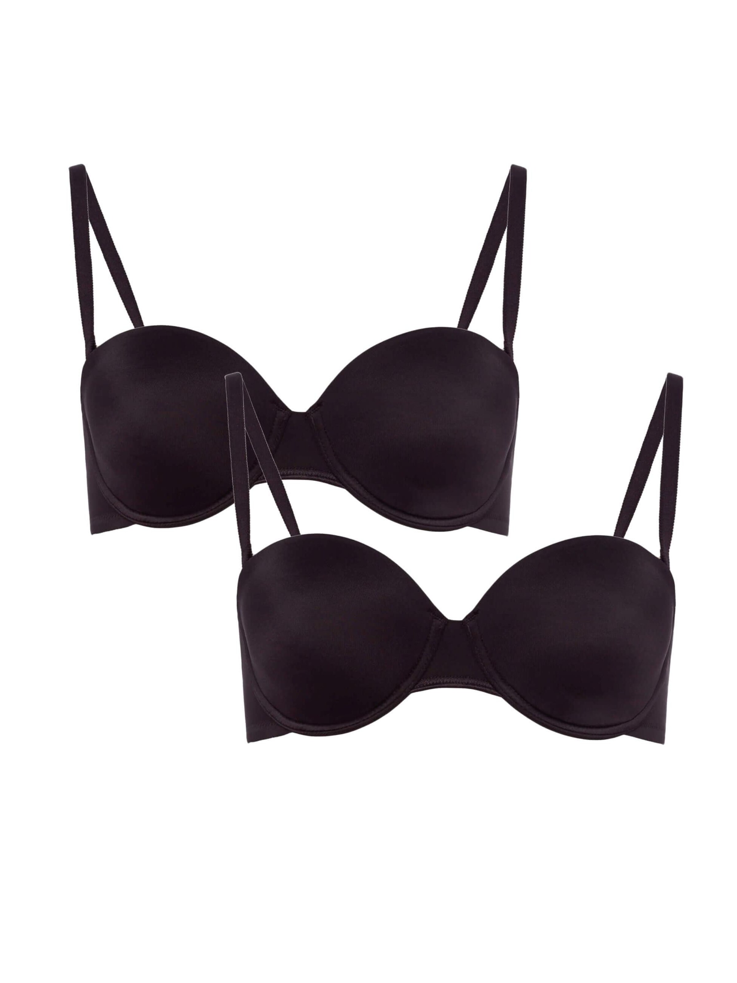 BeeDees T-shirt Bra 'T-Shirt BH Stepy Soft WDP (2-er Pack)' in Black: front