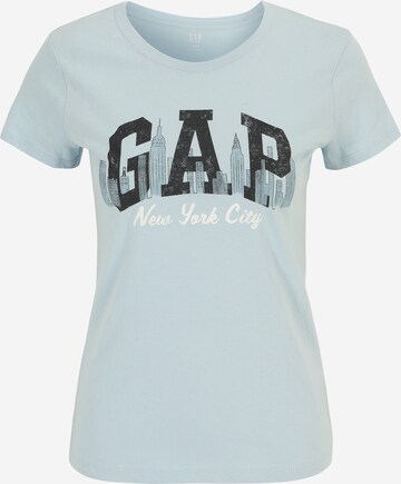 Gap Petite Shirt in Blue: front