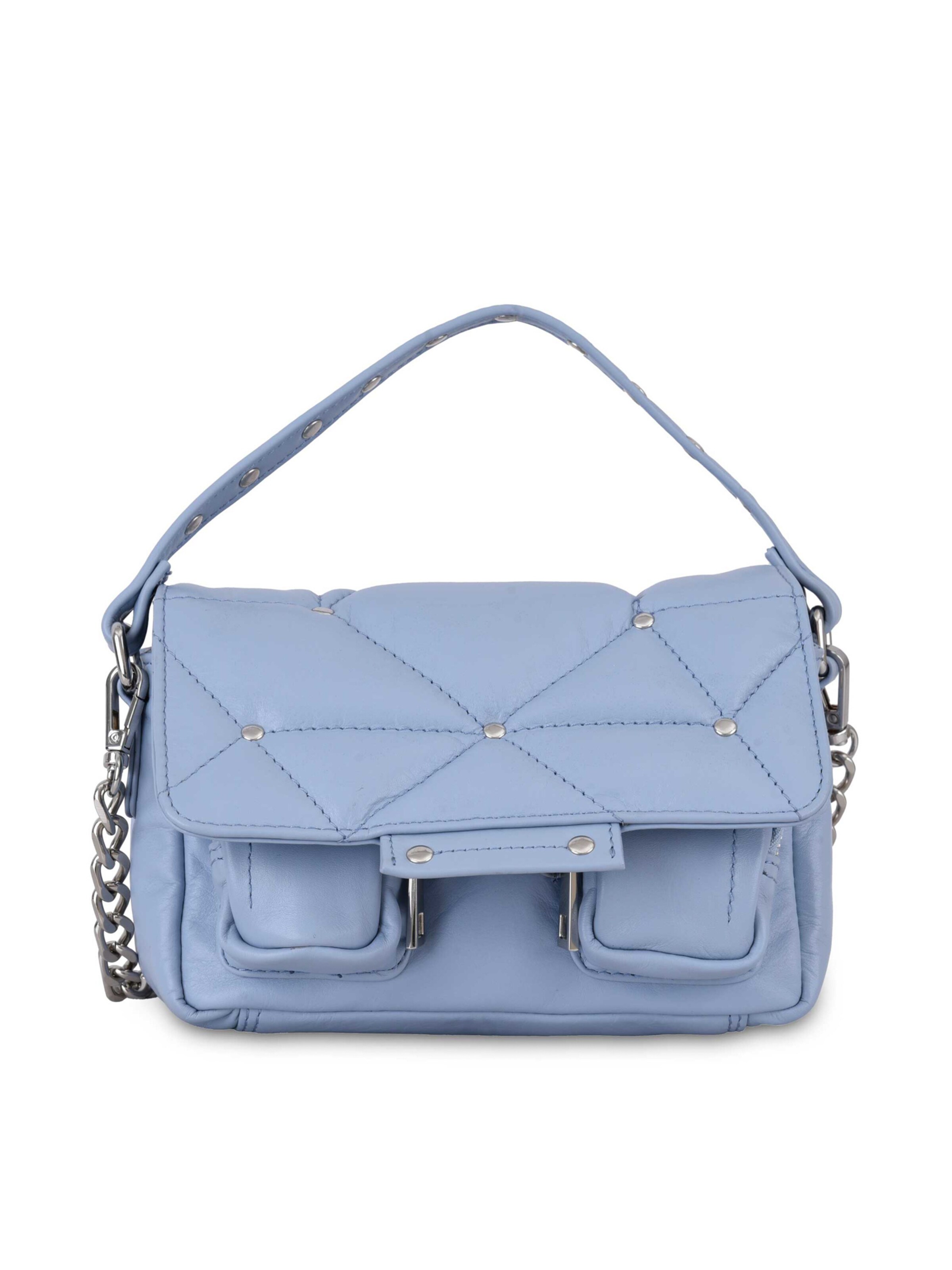 Frauen Taschen & Rucksäcke NÚNOO Handtasche 'Small Honey Star Quilt Blue' in Blau, Hellblau - GB93316
