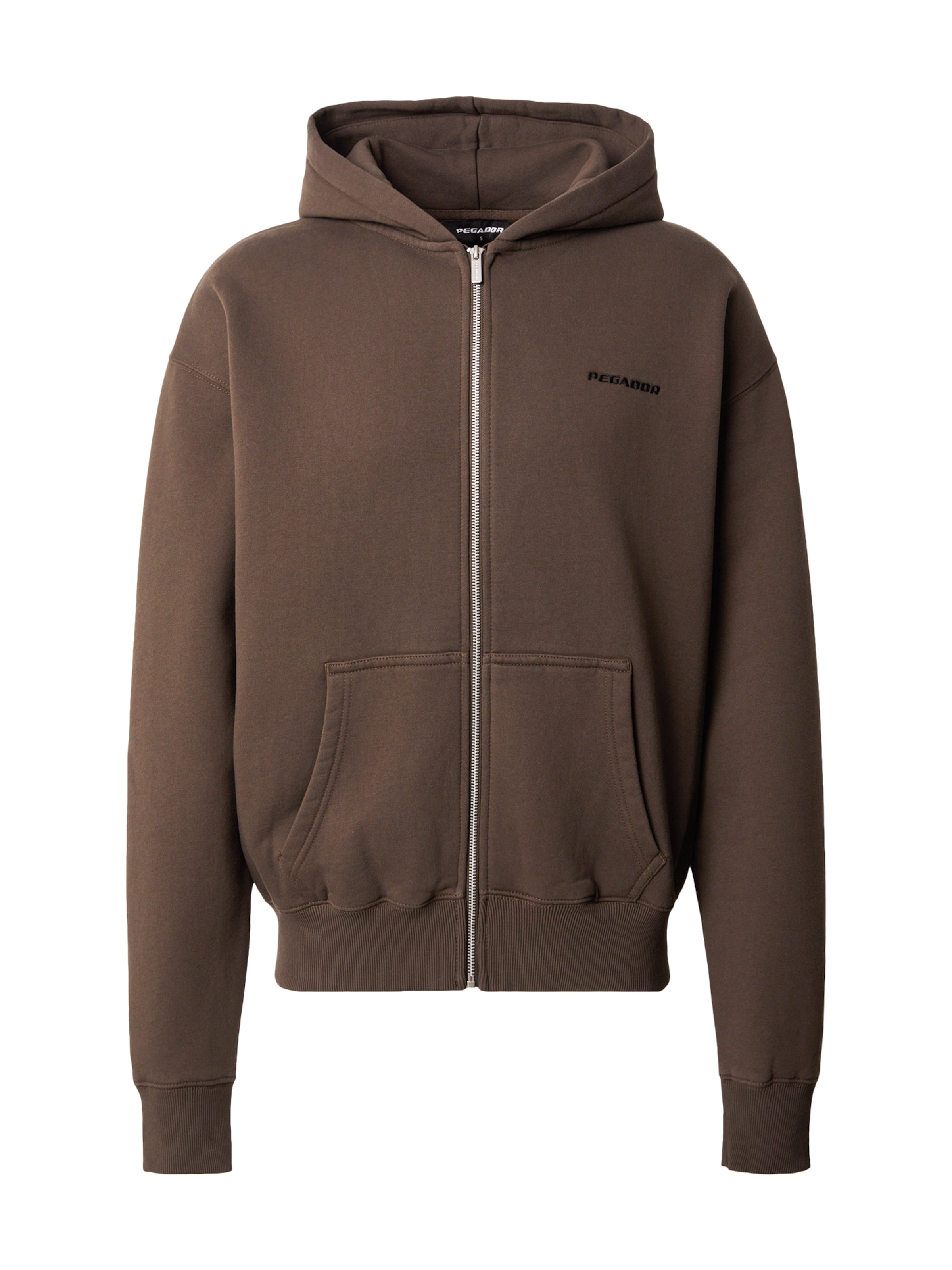 Pegador Ζακέτα φούτερ σε καφέ: μπροστά