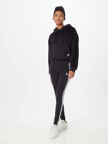 ADIDAS ORIGINALS Sweatshirt 'Essentials+ Fluffy Teddy' in Black