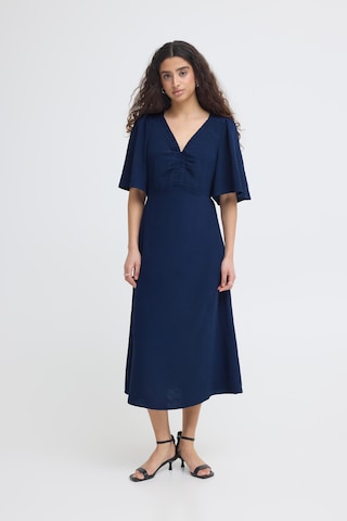 ICHI Jurk 'Zabby' in Blauw: voorkant