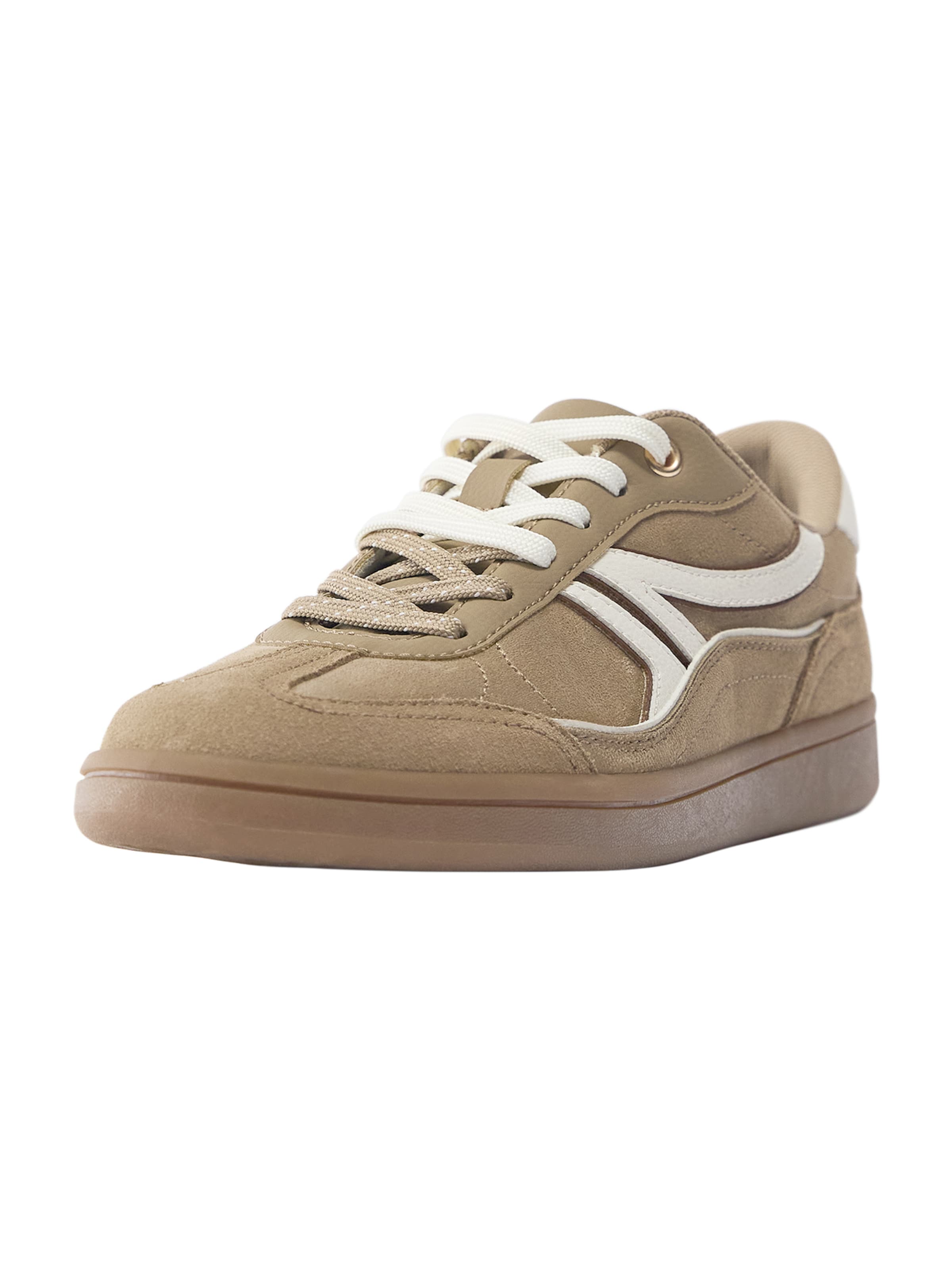 Pull&Bear Platform trainers in Cream / Light yellow, Item view
