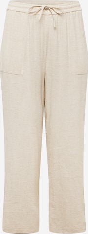 EVOKED Szeroka nogawka Spodnie 'FILIA' w kolorze beżowy: przód