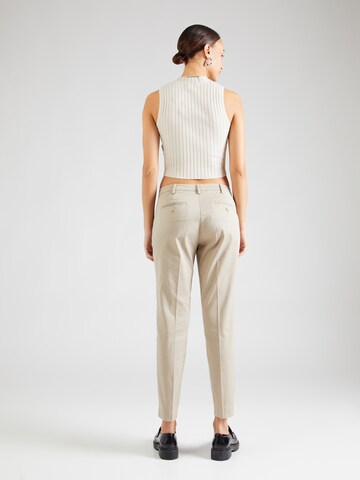 Coupe slim Pantalon à plis Sisley en beige