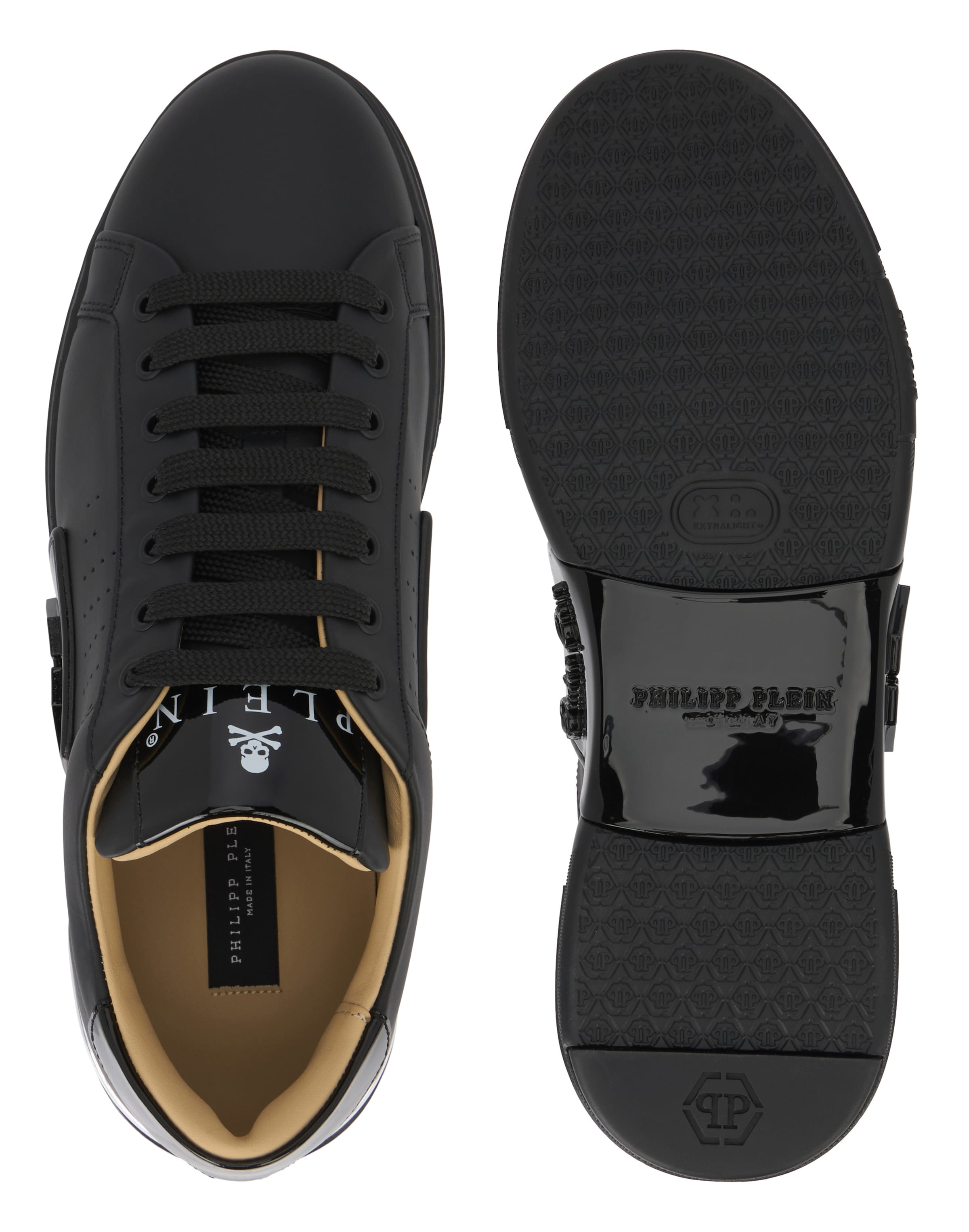 Philipp Plein - Zapatillas deportivas bajas 'Phantom Kicks' en negro