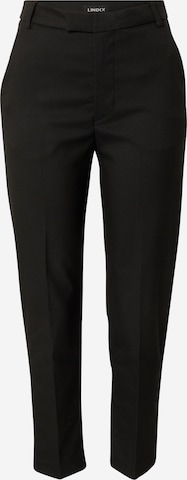 Lindex - Regular Calças chino 'Polly' em preto: frente