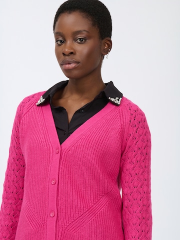 Influencer Strickjacke in Pink