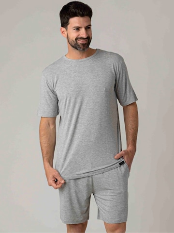 Pyjama court 'Trendy grey' zd ZERO DEFECTS en gris : devant