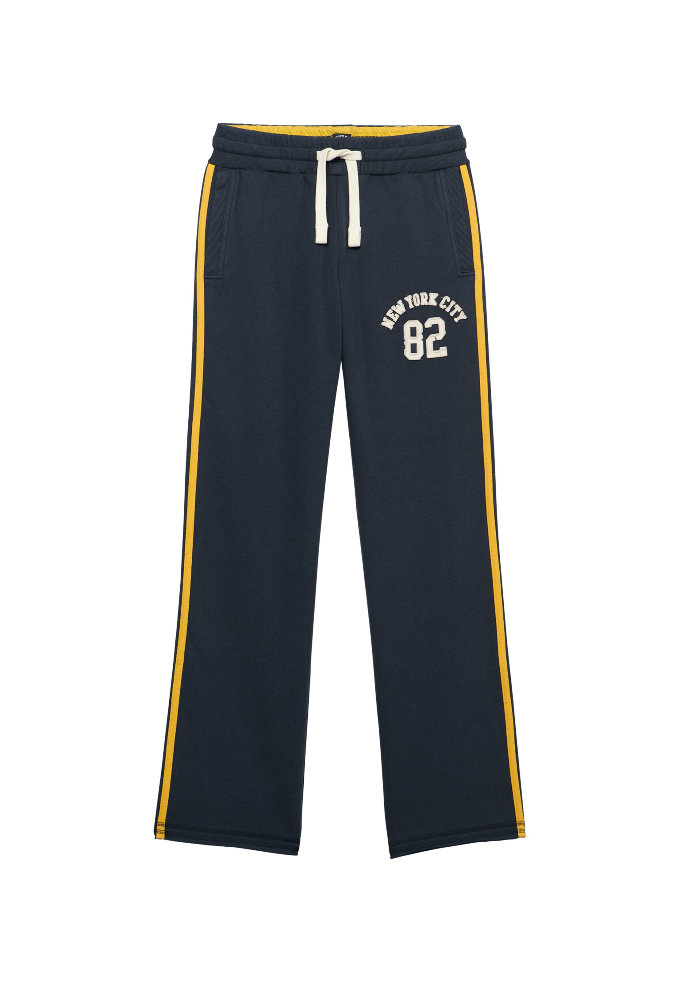 Superdry & Co Pantalon 'Athletic Essentials' en 38 en beige clair / marine / jaune d'or, Vue avec produit