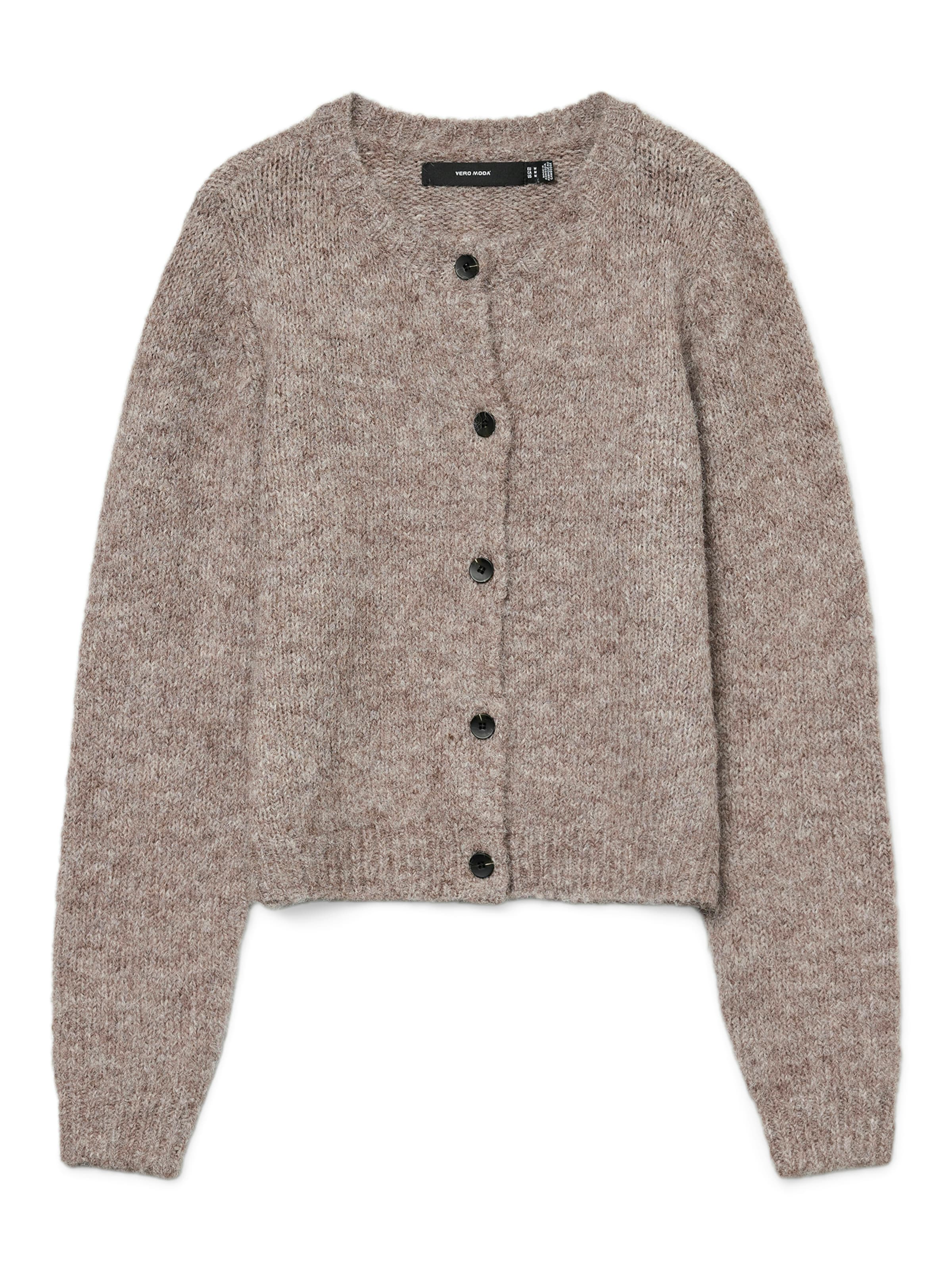 VERO MODA Strickjacke 'VMNOVAH' in Braun: Vorderseite
