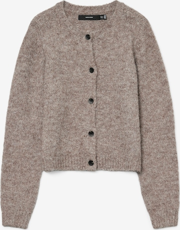 VERO MODA Knit cardigan 'VMNOVAH' in Brown: front