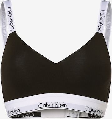 Calvin Klein Bralette Bra in Black: front