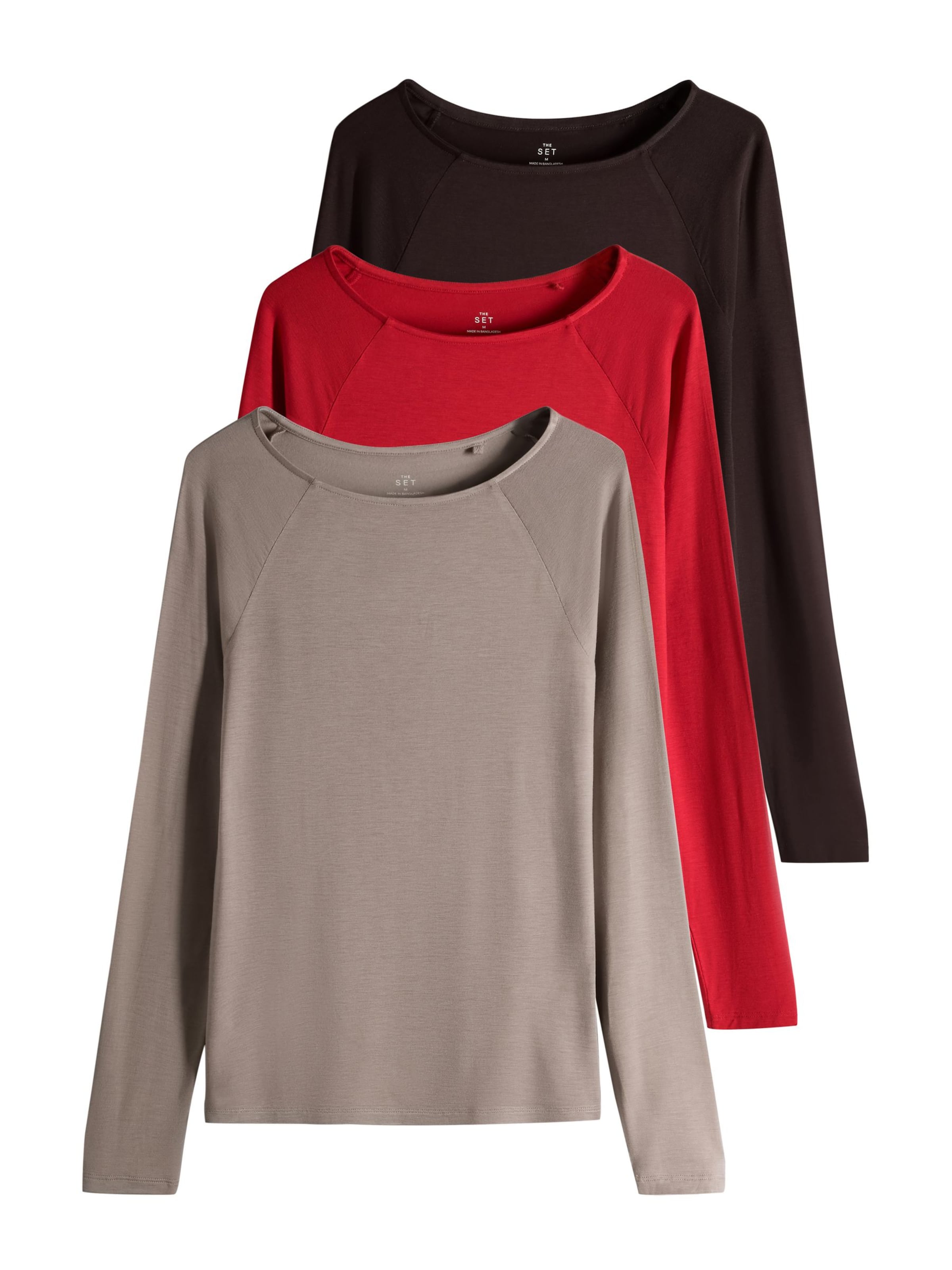 T-shirt The Set en marron : devant