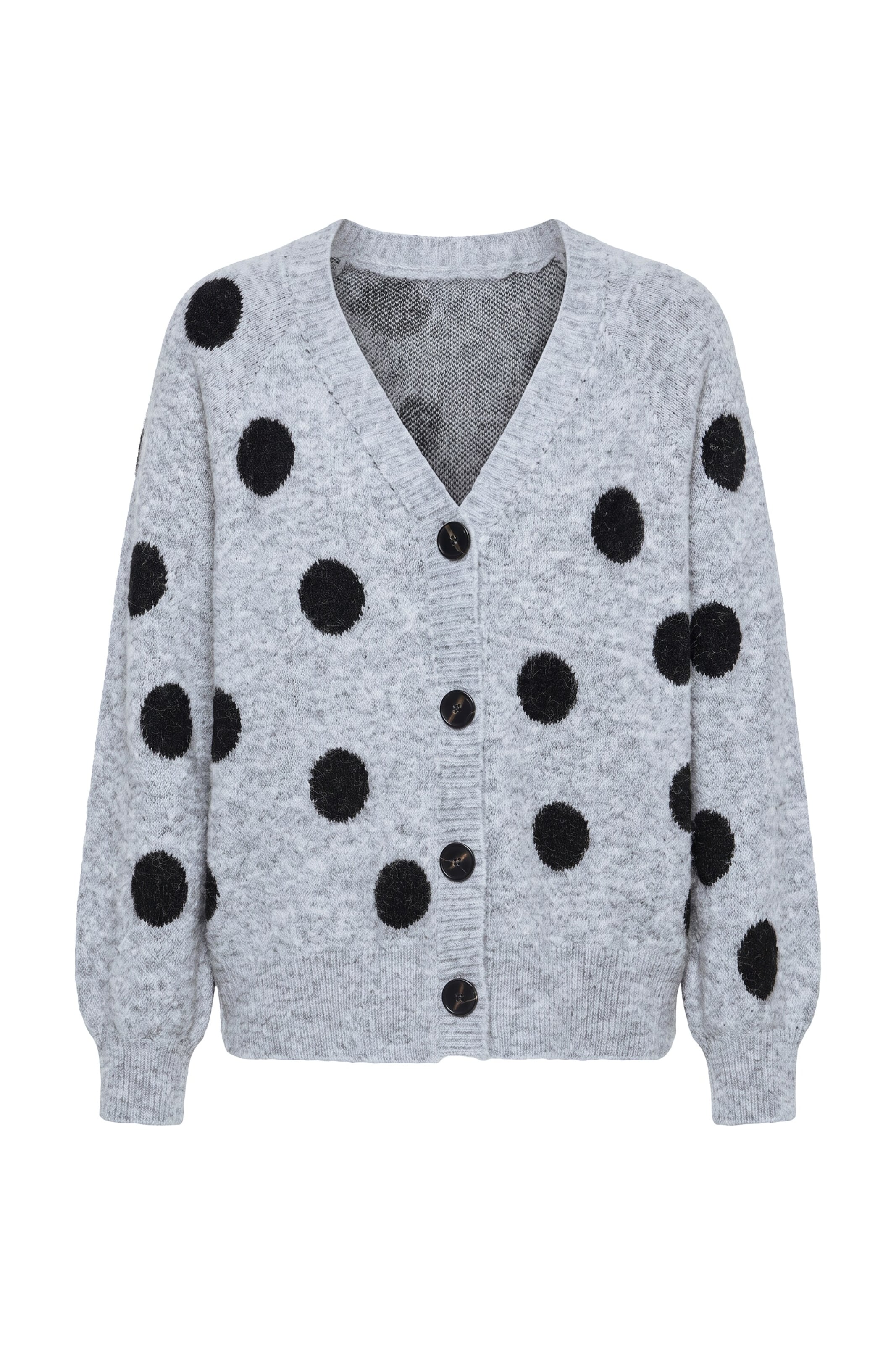 Studio Untold Strickjacke in Grau: Vorderseite