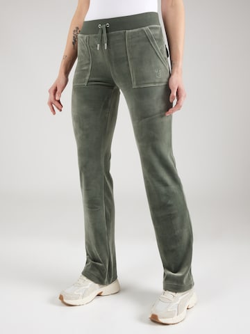 Juicy Couture Regular Broek 'DEL RAY' in Groen: voorkant